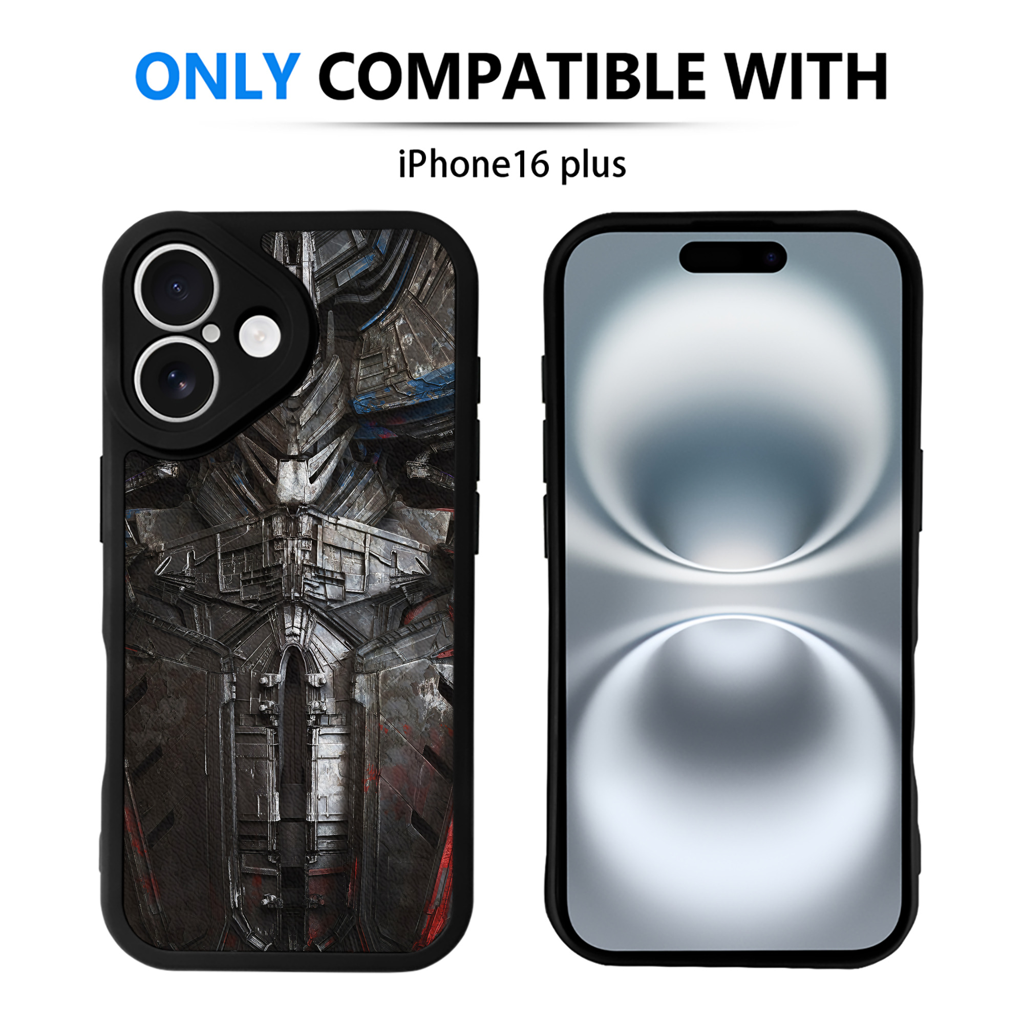 （画像用） Transformers トランスフォーマー 【iPhone 16シリーズ対応】シリコンスマホケース（レザー調） 材質：シリコン